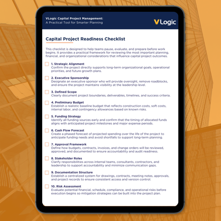 Capital Project Readiness Checklist