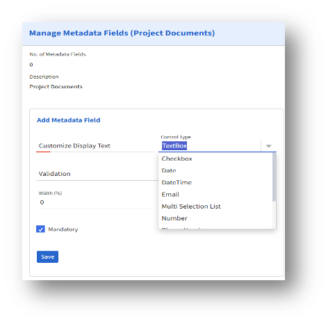 How can I add metadata inside the document class?