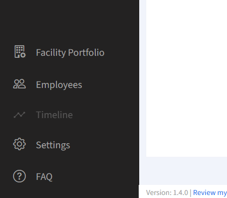 Bottom of navigation menu